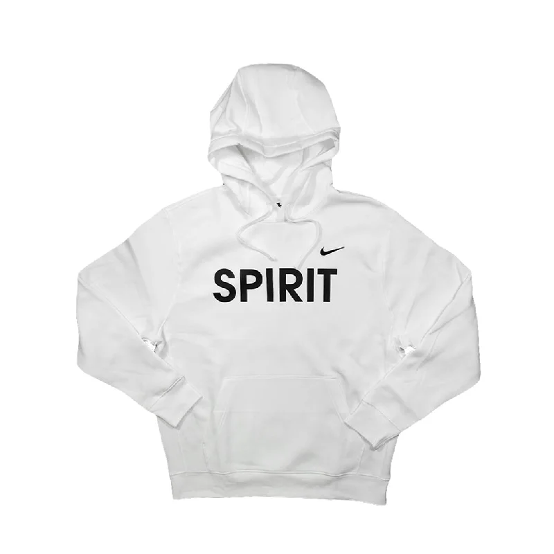 Women's Hooded Sweatshirts with Striped LiningNike 2023 Washington Spirit Hoodie - SPIRIT - White