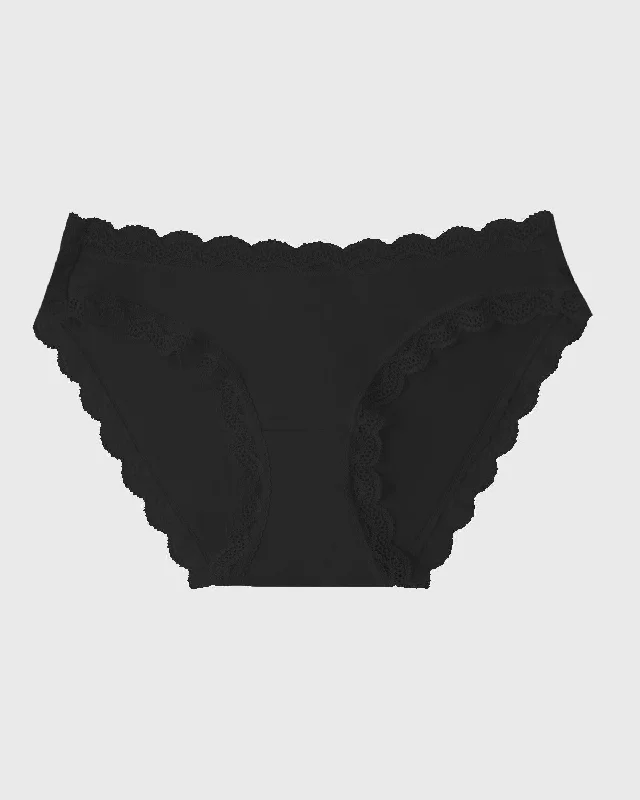 moisture-wicking silk panties for hot and humid weatherThe Original Brief - Black