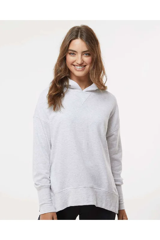 Women's Hooded Sweatshirts with Gradient LiningMV Sport Womens French Terry Hooded Sweatshirt Hoodie - Ash Grey