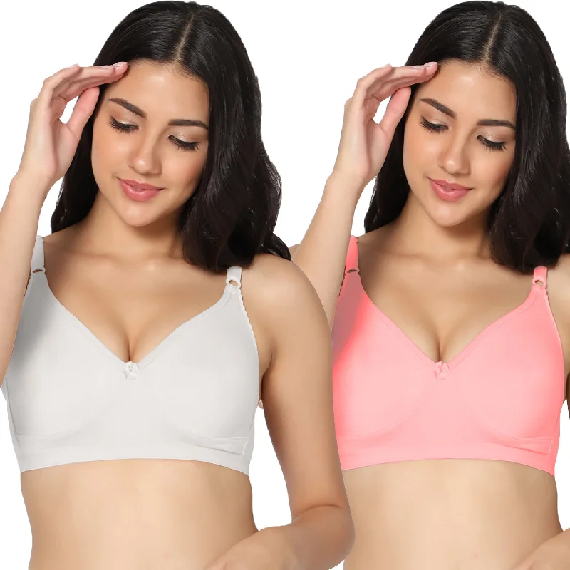 backless bra with invisible strapsFull Coverage Non-Padded Bra (Pack of 2)