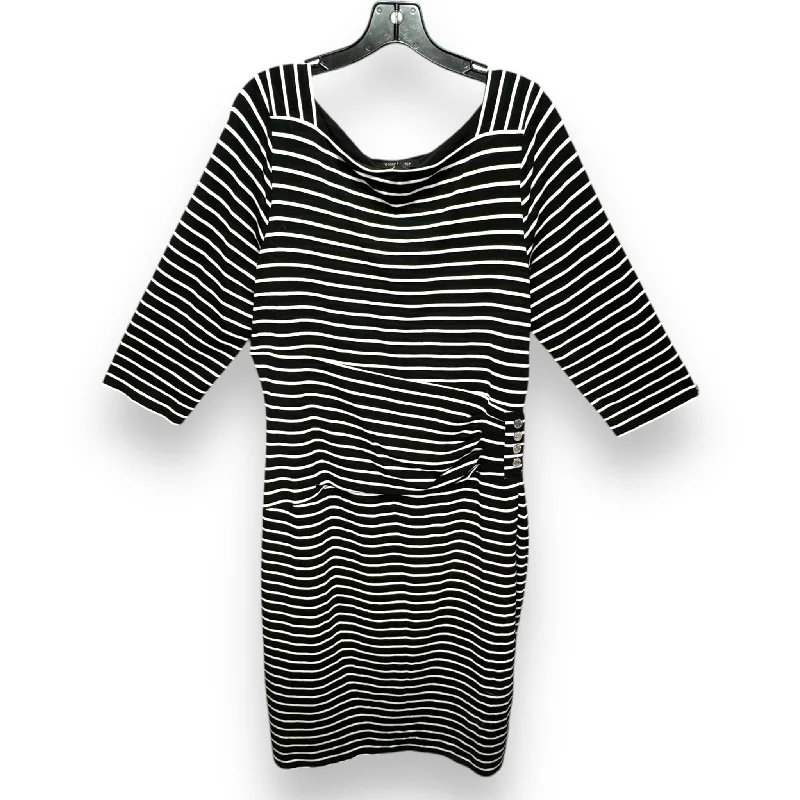 Women's Midi DressesDress Casual Midi By White House Black Market In Striped Pattern, Size: Xl