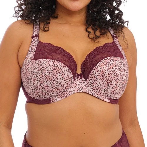 plus-size underwire balconette braElomi Lucie UW Plunge Bra - Wild Thing