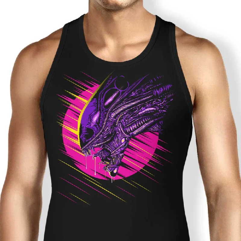 Women's Blouse with U-Shaped CollarPsychedelic Alien - Tank Top