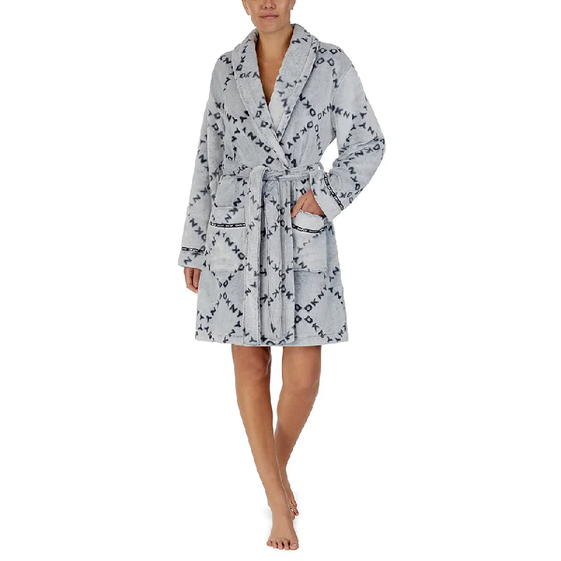 women's pajamas for those who love comfortDKNY, kuscheliger Signature-Bademantel, YI2122498F