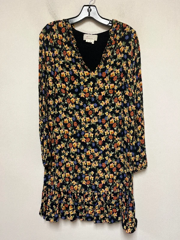 Women's Cap-Sleeve DressesDress Casual Midi By Anthropologie In Floral Print, Size: Xl