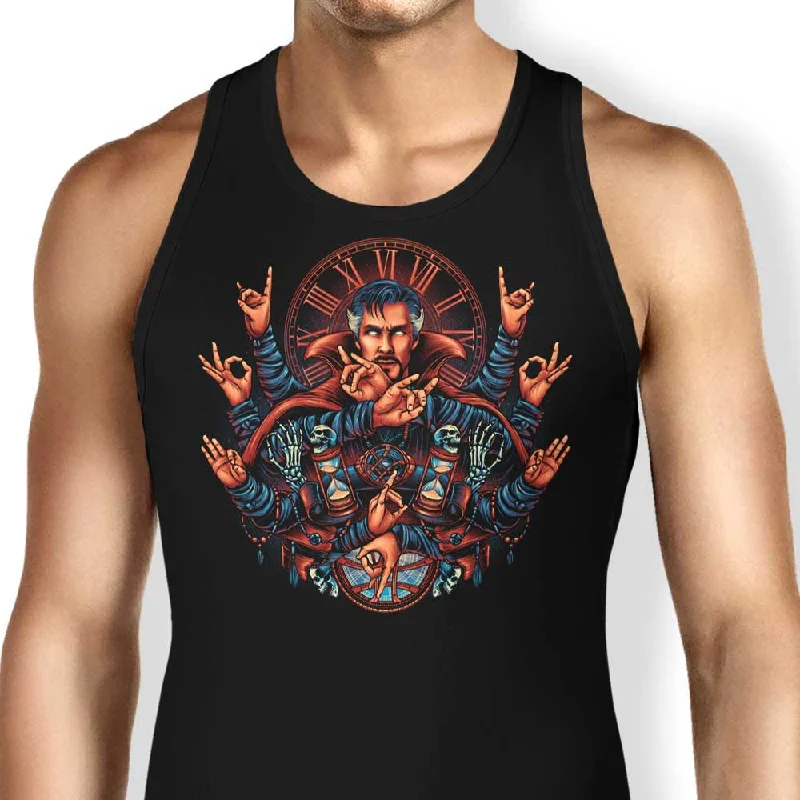 Women's Blouse with Shirt CollarStrange Magic - Tank Top