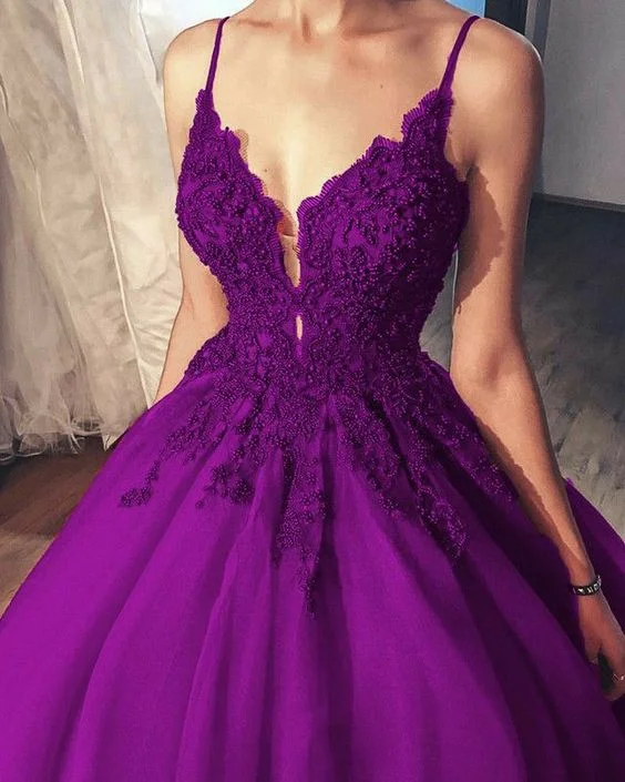 Women's Pencil DressesBall Gown Prom Dresses, Purple Evening Party Dresses      S2238