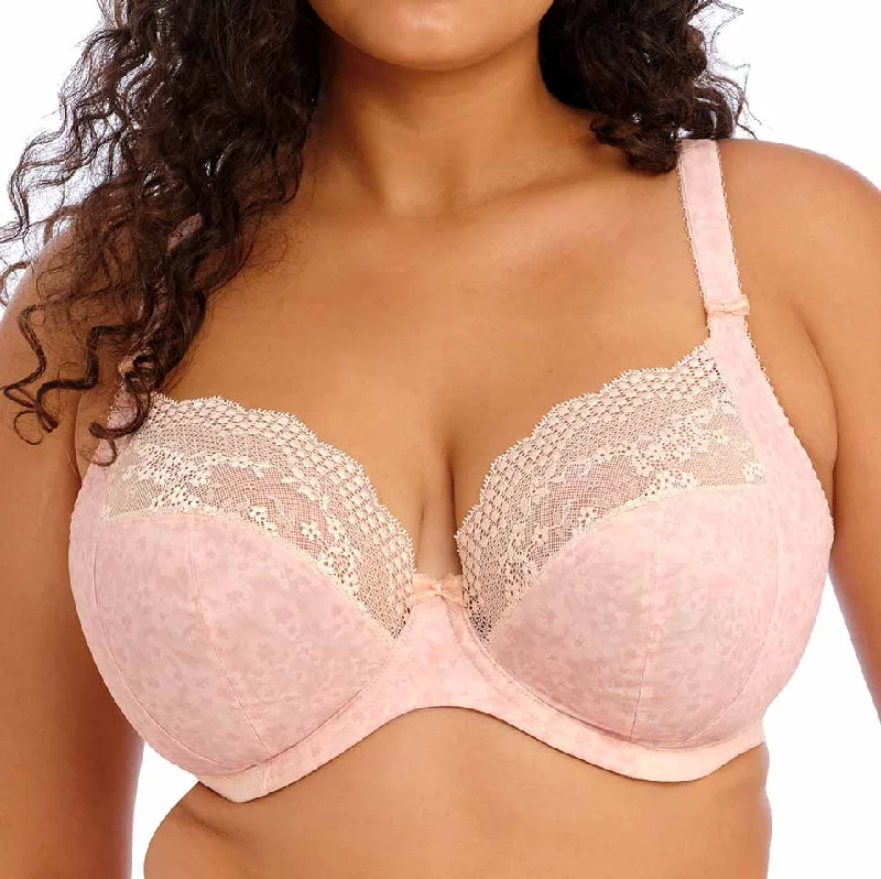 seamless bra with mesh lining for breathabilityElomi Lucie UW Plunge Bra - Pale Blush