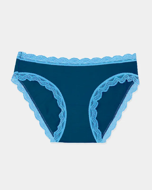 moisture-wicking sports underwear for womenThe Original Brief - Midnight Neon Blue