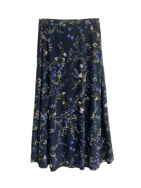 Women's Gathered SkirtsLa Cera Plus Size A line Printed Jersey Skirt