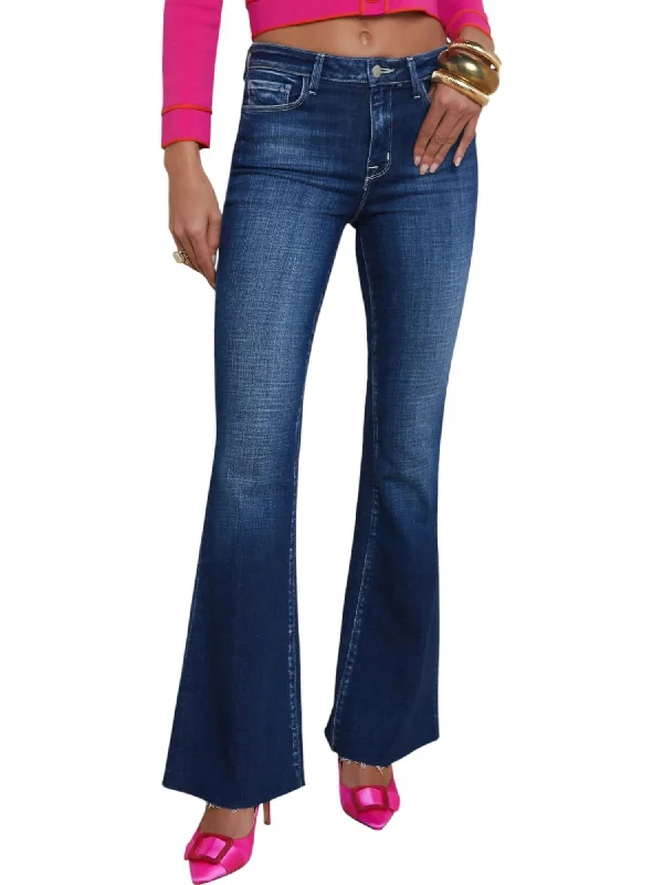 Women's Jodhpurs with High CollarSera Sneaker Flare Jeans In Beacon