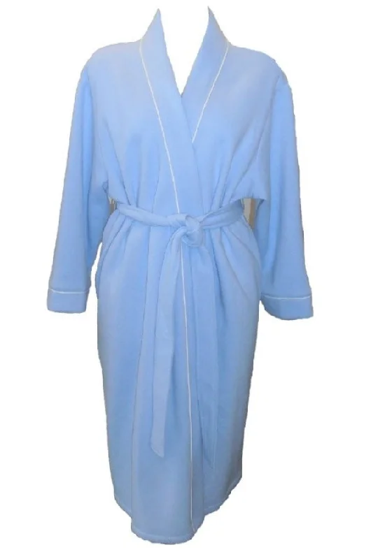 women's pajamas with a whimsical charmDilly Lane Cotton Blend Fleece Wrap Dressing Gown - Short Length