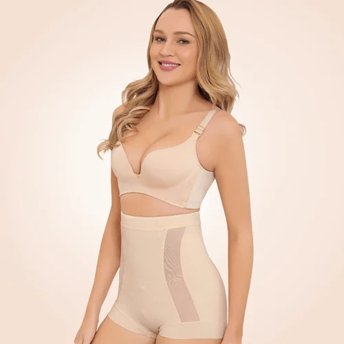 seamless shapewear for sensitive skinFirm Control Waist Sculpt Cincher Postpartum Abdominal Shorts