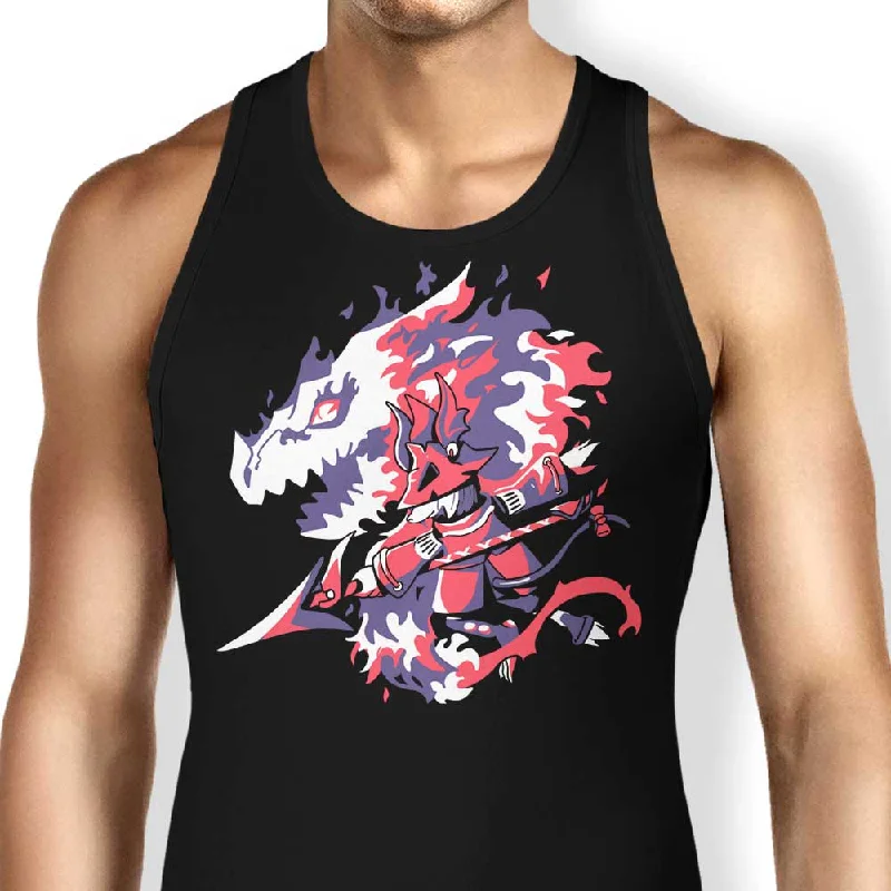 Women's Ruffled BlouseDragon Knight - Tank Top