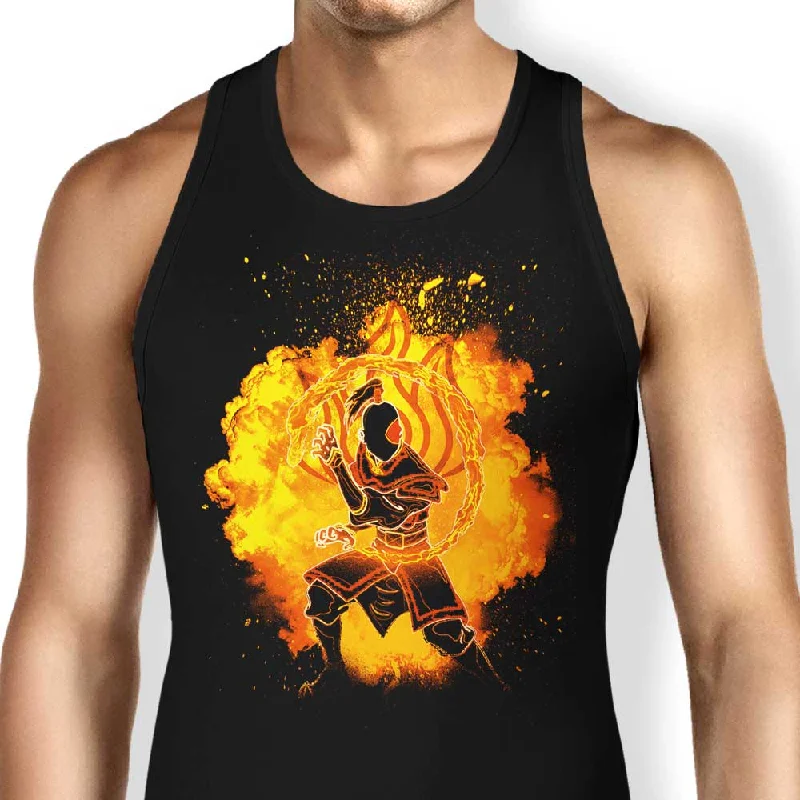 Women's Blouse with Narrow CollarSoul of the Fire - Tank Top