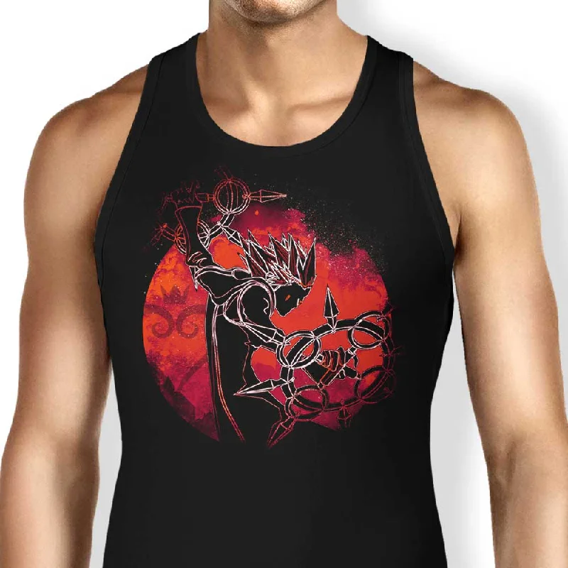 Women's Blouse with LaceDancing Flames Orb - Tank Top