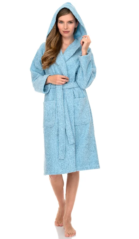 women's pajamas for a relaxing weekendTowelSelections Womens Robe, Premium Cotton Hooded Bathrobe for Women, Soft Terry Cloth Robes for Women