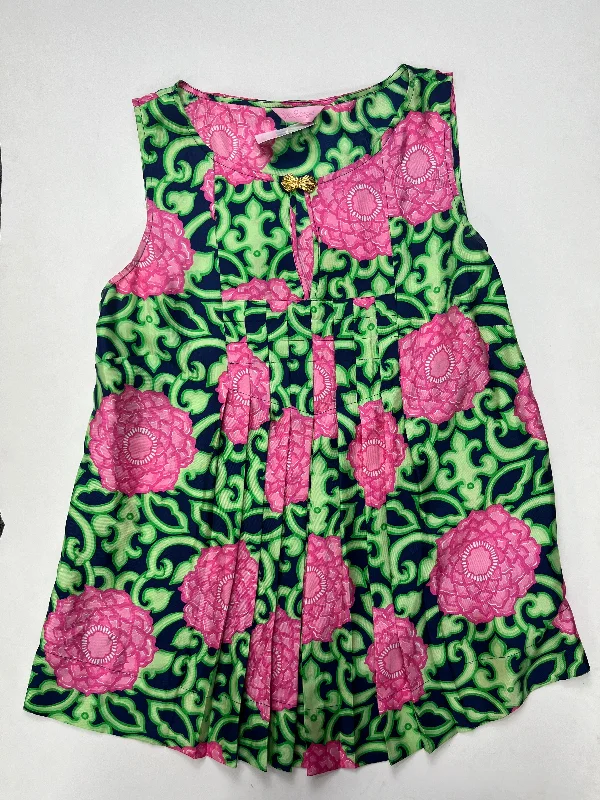 Women's Blouse with Narrow CollarFloral Blouse Sleeveless Lilly Pulitzer, Size M