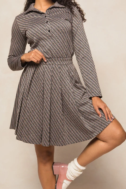 Women's Retro SkirtsPiper Skirt in Houndstooth - FINAL SALE