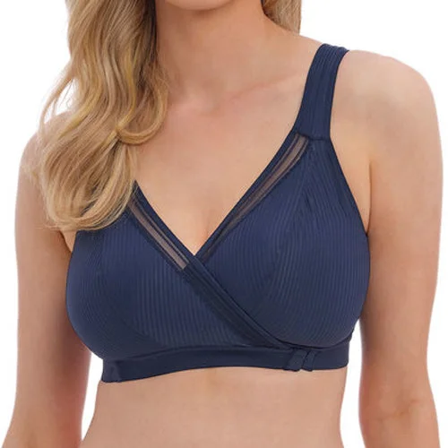 plus-size wireless braFantasie Fusion Wire-Free Leisure Bralette - Navy