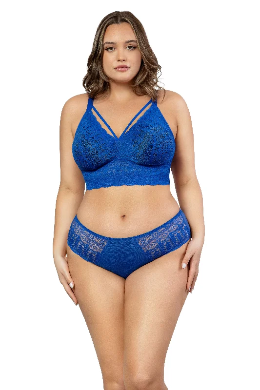 plus-size sports bra with mesh ventilationMia Lace Wire-Free Padded Lace Bralette