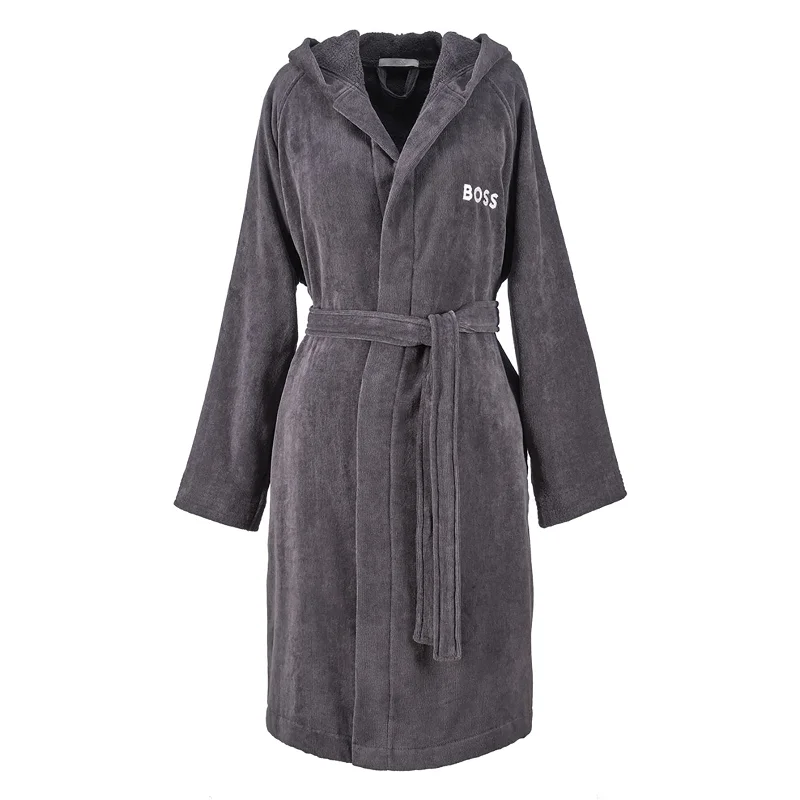 women's pajamas with a sophisticated, modern twistBOSS  Damen Bademantel Plain, NL, Graphit