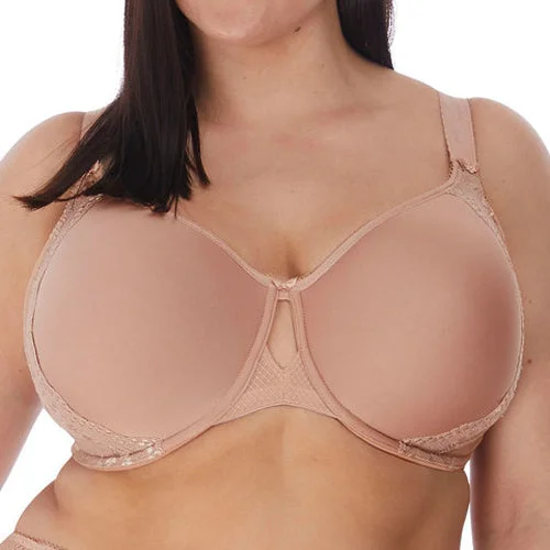 lace-trimmed convertible bra for special eventsElomi Charley UW Bandless Spacer Moulded Bra - Fawn