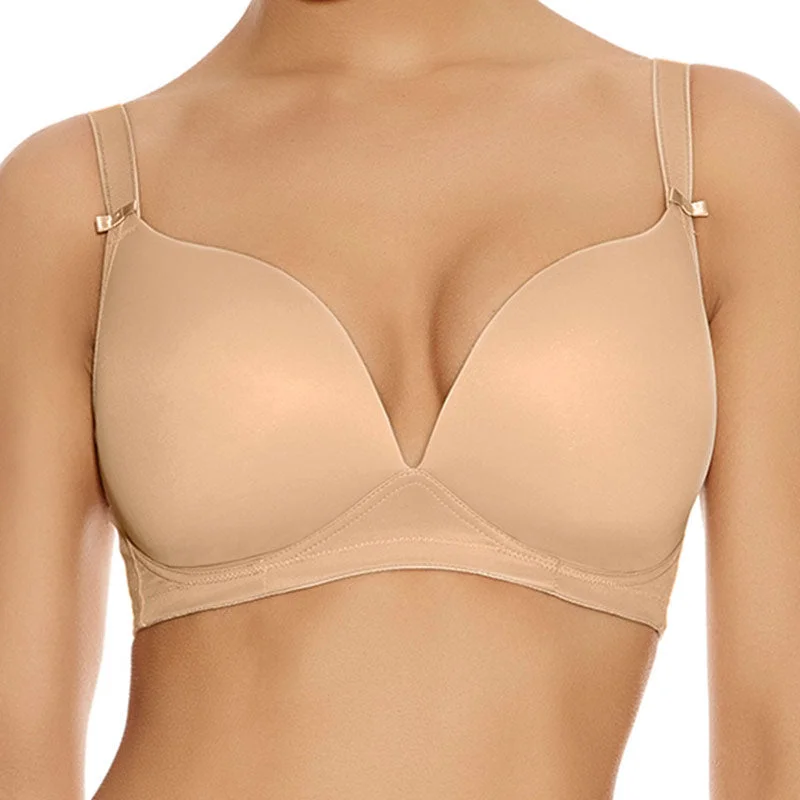 plus-size sports bra with high-impact supportFreya Deco Wire-Free Moulded Bra - Nude