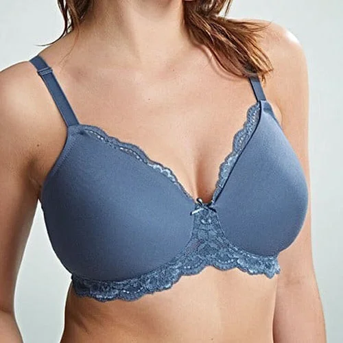 seamless nursing bra with easy-access clipsRoyce Indie Wire-Free Moulded Bra - Petrol