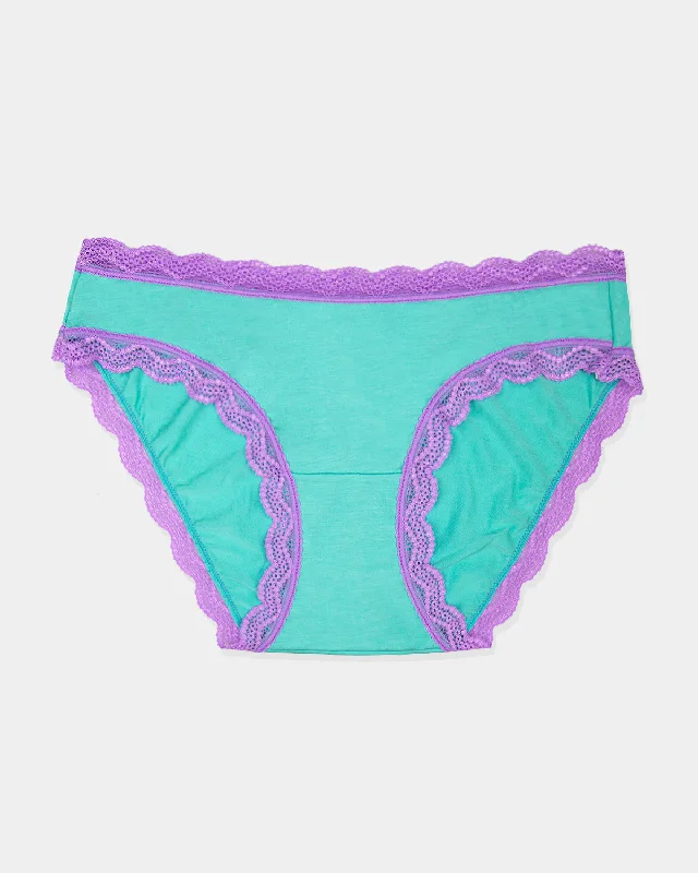 cotton-blend briefs with a moisture-wicking finishThe Original Brief - Neon Mint and Purple