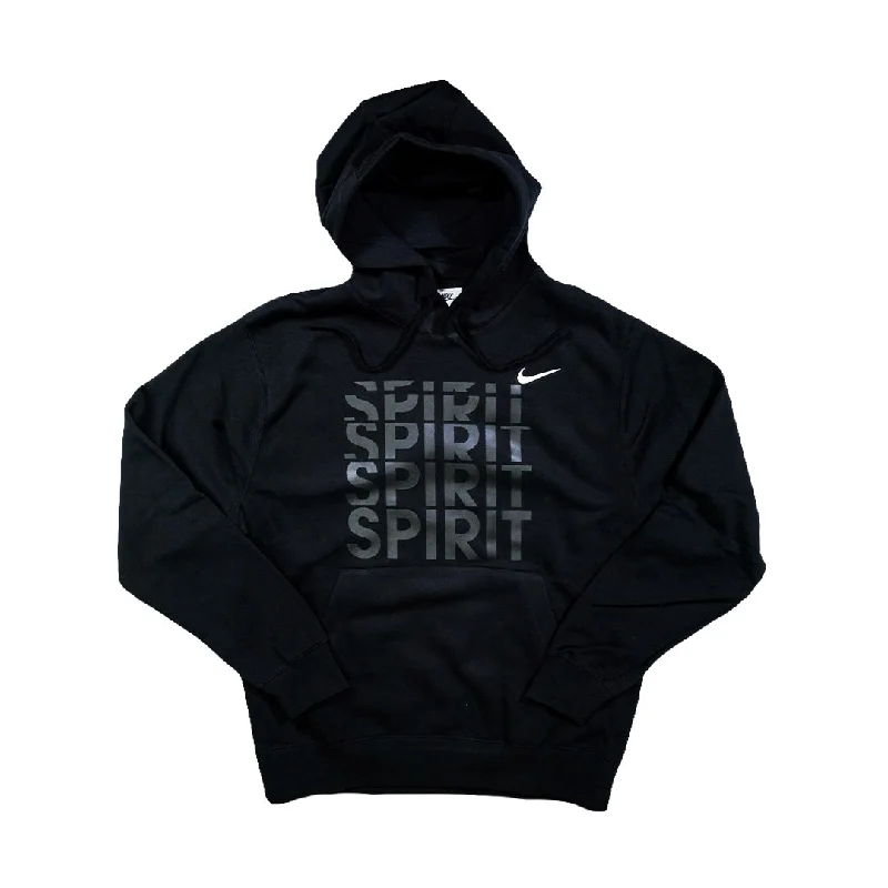 Women's Hooded Sweatshirts with Denim LiningNike 2023 Washington Spirit Hoodie - SPIRIT SPIRIT SPIRIT - Black Tonal