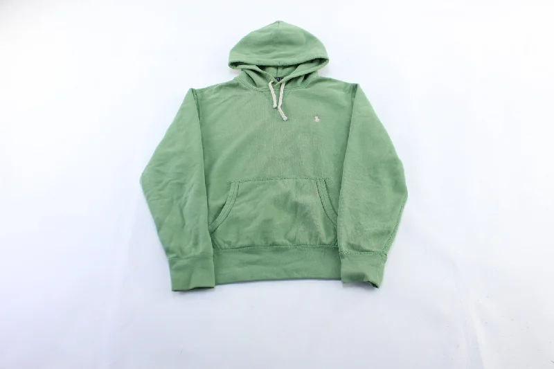 Women's PeacoatsPolo by Ralph Lauren Embroidered Logo Green Pullover Hoodie