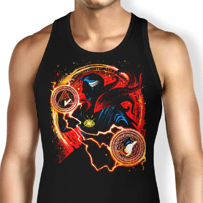 Women's Blouse with Low CollarSorcerer Supreme of Madness - Tank Top