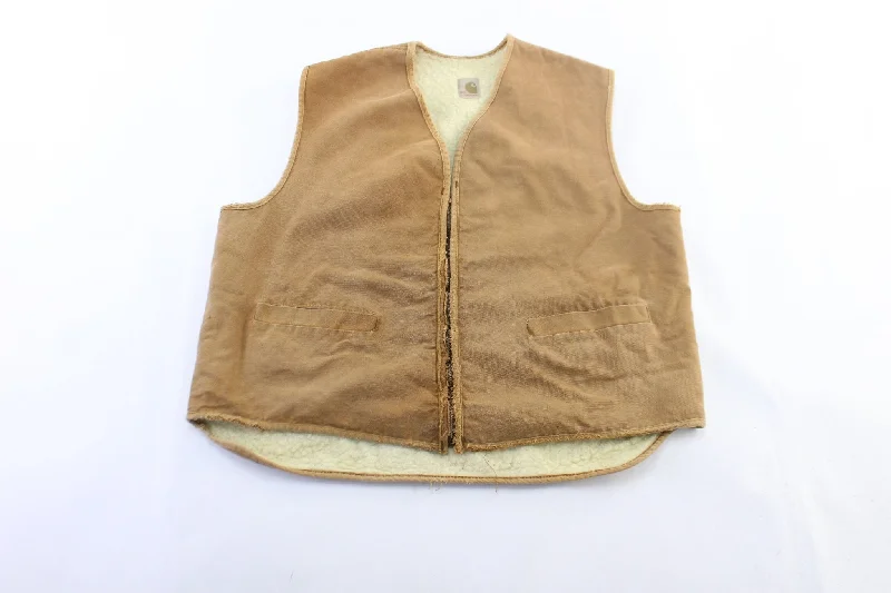 Women's Denim Coats70's Carhartt Tan Zip Up Vest