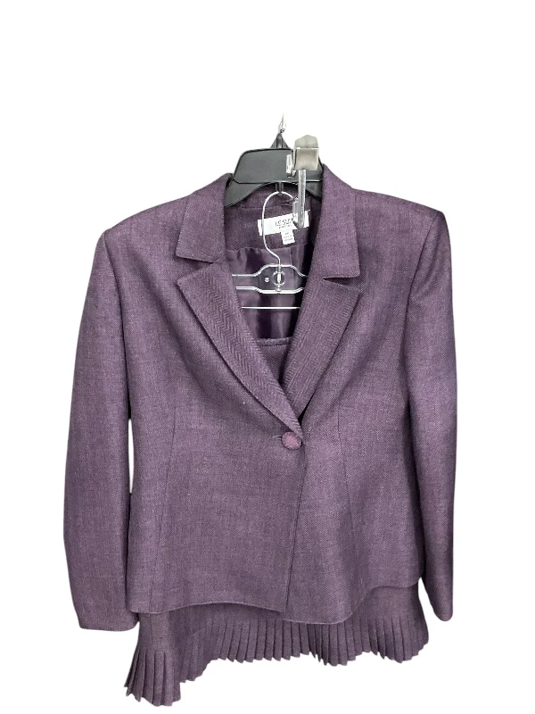 Women's Flared SkirtsSkirt Suit 2pc By Le Suit In Purple, Size: 8p