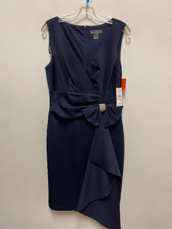 Women's Keyhole-Back DressesDress Party Midi By Jessica Howard In Navy, Size: M