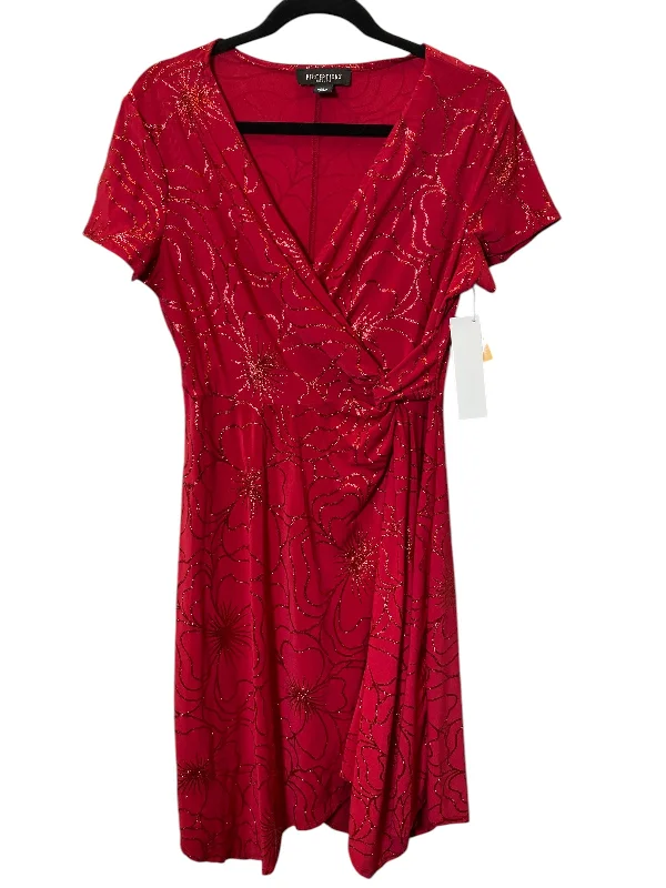 Women's Shift DressesDress Party Midi By Perceptions In Red, Size: Lp