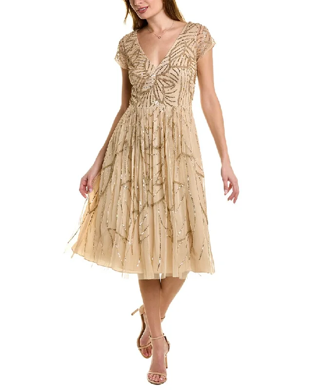 Women's Square-Neck DressesAidan Mattox Beaded Cocktail Dress