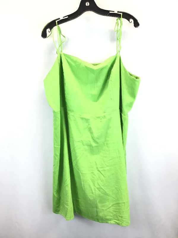 Women's V-Shaped Collar DressesGreen Dress Casual Short Old Navy, Size 3x