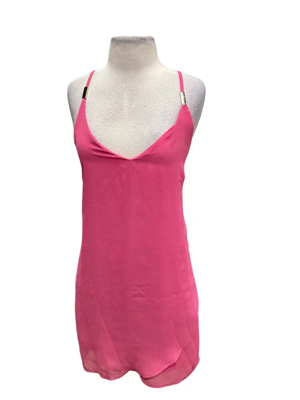 Women's Lapel Collar DressesPink Dress Casual Short Venus, Size 12