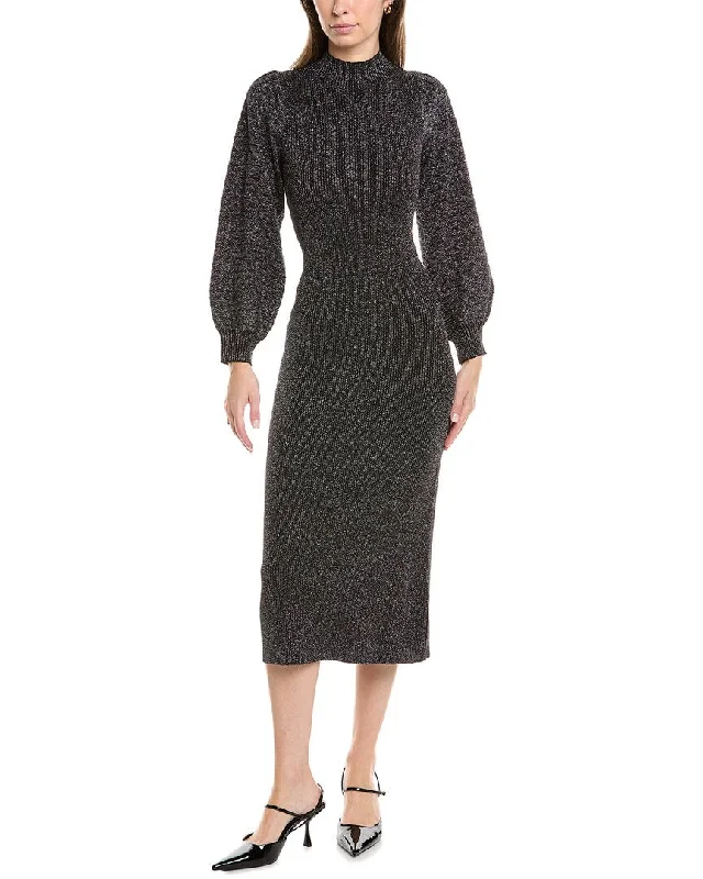 Women's Notched Collar SweatersNanette Nanette Lepore Lurex Sweaterdress