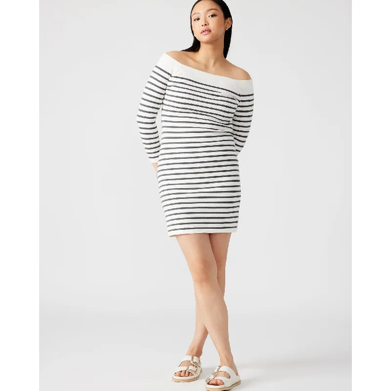 Women's Acrylic SweatersNoa Sweater Dress White/black